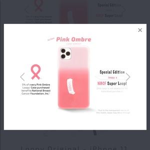 Pink ombré loopy iPhone 11 Pro Max case